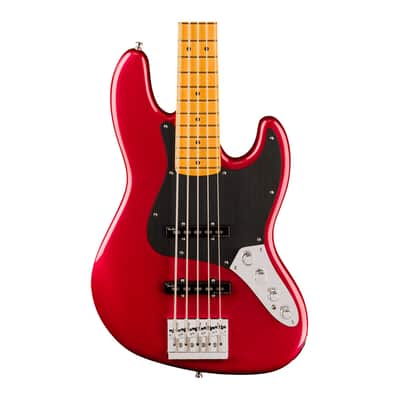 Used Fender American Ultra II Jazz Bass V - Sinister Red w/Maple FB image 1