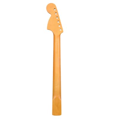 [Light Yellow Matte] 22 Fret Guitar Handle/Fretboard/Neck for ST Style (Large-Headstock, Maple) Peach Wood Tube, price include the import duty for US buyer image 3