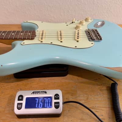 Fender CME Road Worn '60s Stratocaster Daphne Blue - Relic w/CS pickups and Case 7.67lbs image 23