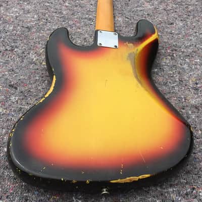 Fender Jazz Bass 1966 - Sunburst Dot and Binding image 14