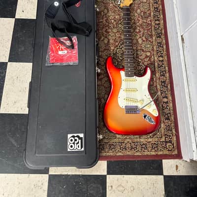 Fender American Deluxe Stratocaster with Rosewood Fretboard 2011 - 2015 - Sunset Metallic image 13