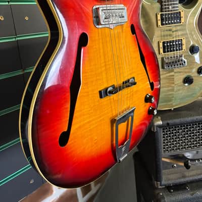 Fender Coronado I Sunburst 1966 Hollow Electric Guitar image 4