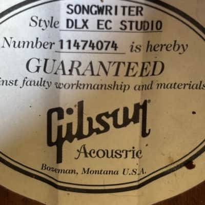 Gibson Songwriter DLX EC Studio 2014 - natural image 10