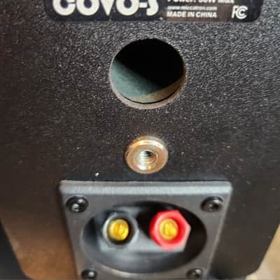 Micca Micca COVO-S Compact 2-Way Passive Bookshelf Speakers, Stereo (4 speakers) 90s - Black image 6