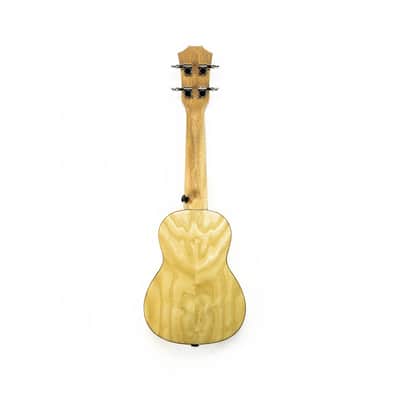 Barcelona Solid Top Ash Wood Soprano Ukulele w/ Gig Bag image 3