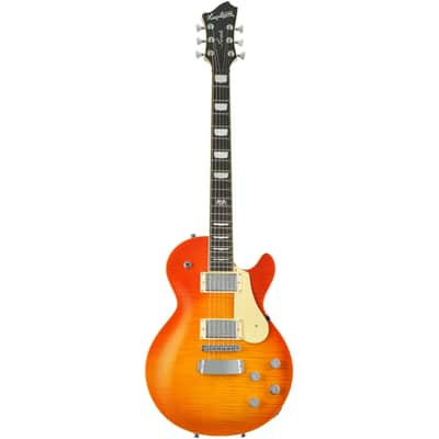 Hagstrom Swede (MK3) - Mandarin Burst with Hard Case image 1