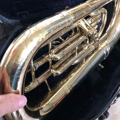 Conn Constellation Four Valve Baritone (euphonium) with Case and Mouthpiece - plays excellently image 10