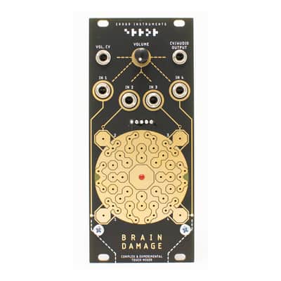 Error Instruments Brain Damage Eurorack Mixer & Control Surface Module (Gold) image 1