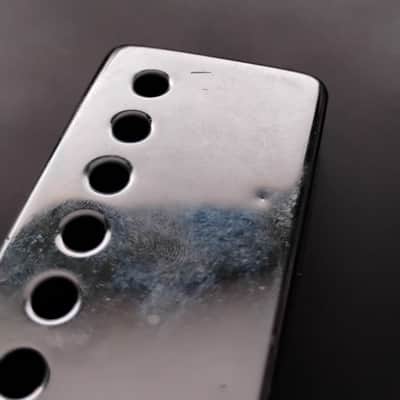 1960s Gibson Humbucker Covers Chrome For Patent Sticker pickups original vintage Matched pair parts luthier project restoration ES models, Les Paul etc image 5