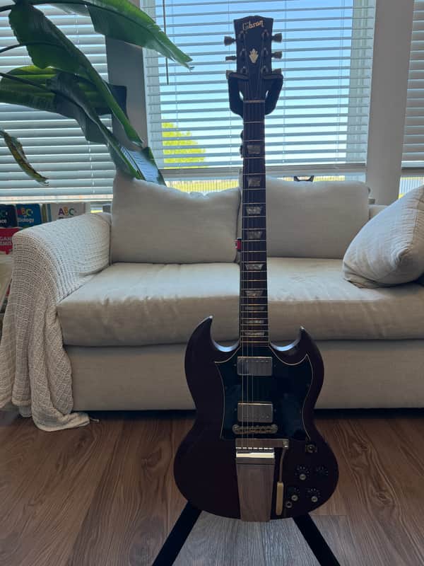 Gibson SG Standard "Large Guard" with Maestro Vibrola 1968 - Cherry image 1