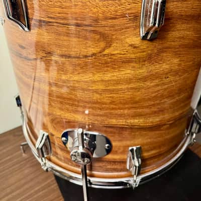 Rogers 16x18 Floor Tom - 3ply - 4 Leg Fullerton Era 1970’s - Koa image 5