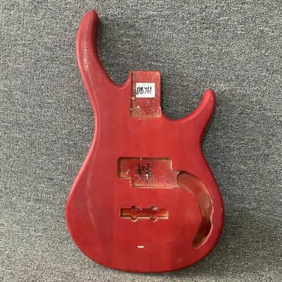 Red 4 String Bass Guitar Body DIY Project image 1