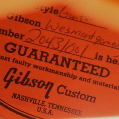 2001 Gibson - Custom Shop Wes Montgomery - Ice Tea Burst image 10