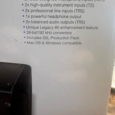 Solid State Logic SSL 2 USB Audio Interface 2020 - Present - Black image 8