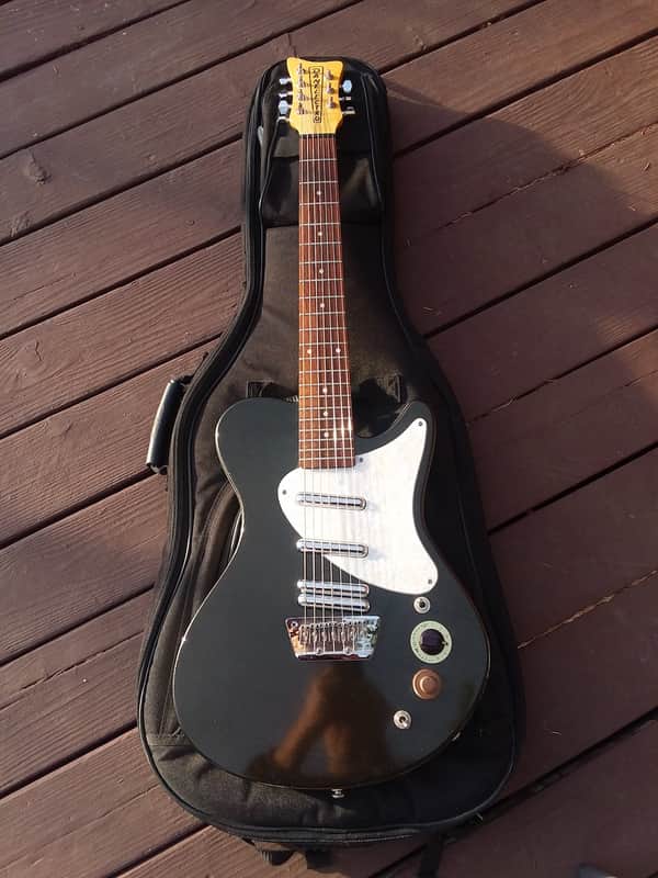 Danelectro Mod 7 "Seven String" Rare, Black Sparkle image 1