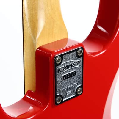1987 Kramer E.E. Pro 1 Elliot Easton RED Signature Super Strat -- White Pickguard, Stratocaster 1980's image 15