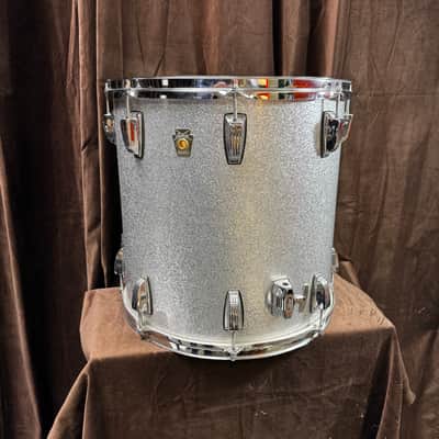 16x16 Ludwig Classic Maple Early 80's CHICAGO Floor Tom - Silver Sparkle image 10