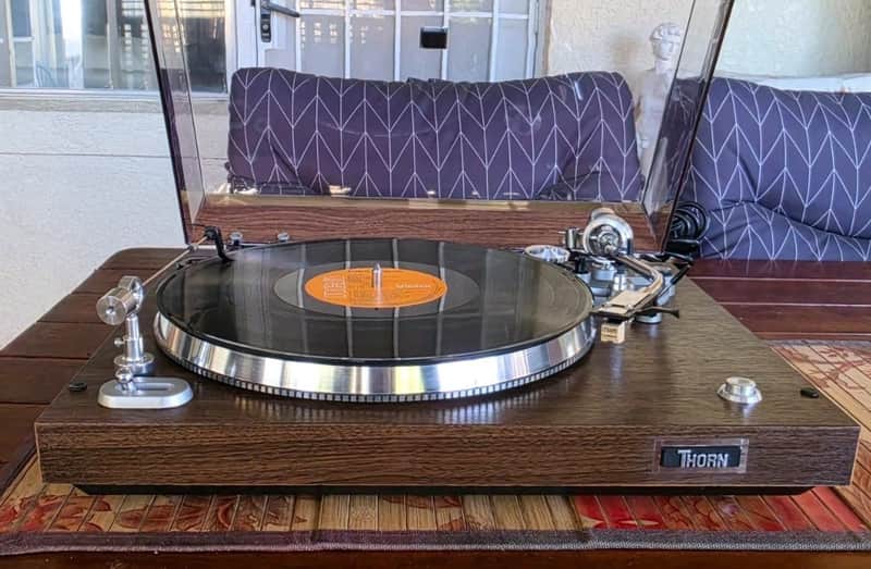 VINTAGE THORN RESTORED TURNTABLE/33/45 SPEED/CHROME EDITION image 1