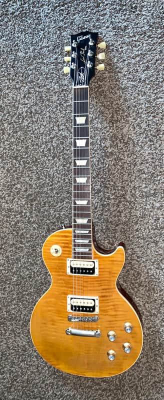 2021 Gibson Slash Signature Appetite for destruction les Paul Standard Plus Top 2021 - Amber electric guitar made in the usa image 1
