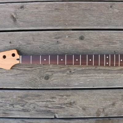 Precision Bass neck, lefty, flamed roasted maple image 1