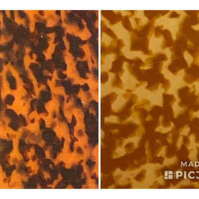 100% Cellulose Acetate Sheet Tortoise guitar pickguard material celluloid image 3