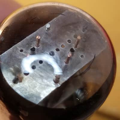 Ken-Rad VT-231 tNOS AT1000 TESTED Balanced! PI Vacuum Tube greyglass black glass WWII military JAN-CKR-6SN7-GT dual triode 1941-1946 image 8