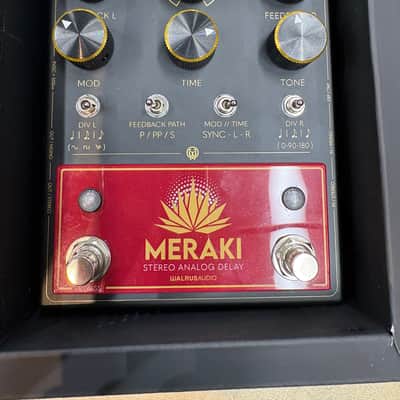 Walrus Audio Meraki Stereo Analog Delay 2024 - Present - Black / Red imagen 2