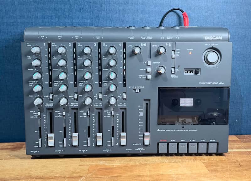 [Excellent] TASCAM Portastudio 414 4-Track Cassette Recorder - Gray imagen 1