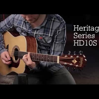Washburn HD10S Heritage Dreadnought Acoustic Guitar image 2