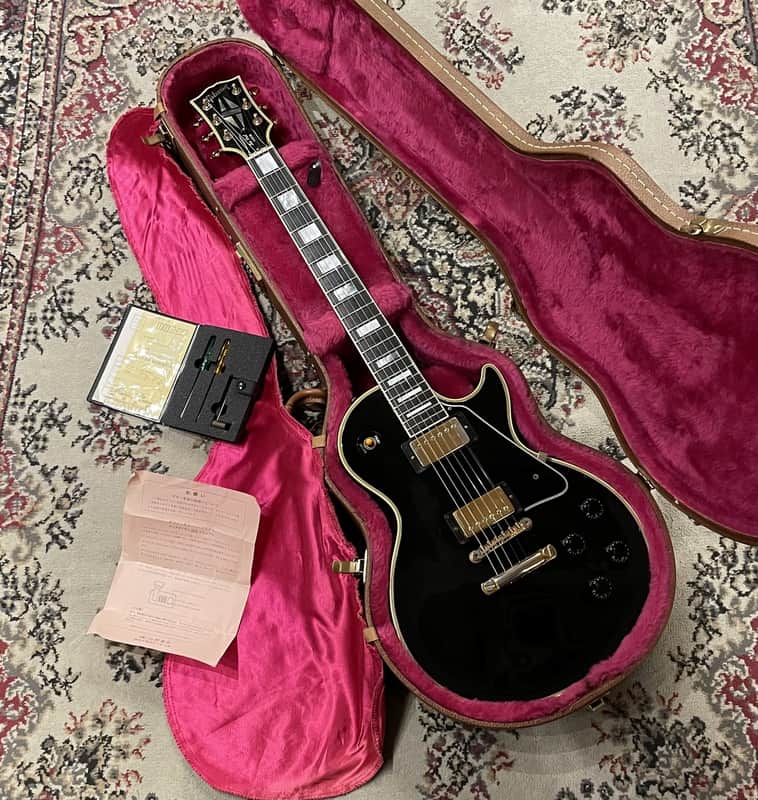 Gibson Custom Shop "Pre-Historic" '57 Les Paul Custom Reissue 1993 - Ebony[GSB019] image 1