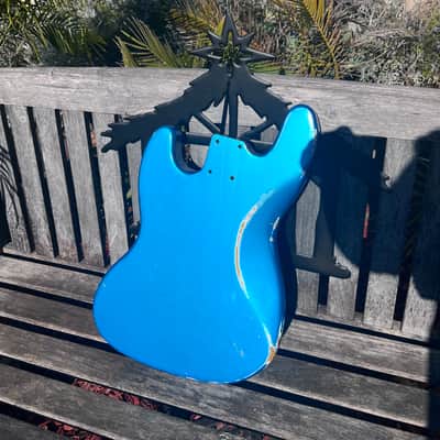 Jazz Bass Body Aged Patina Relic vivid LAKE PLACID BLUE mist PLACE YOUR ORDER    by JVGuitar image 6