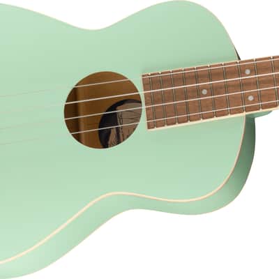 Fender Avalon Tenor Ukulele Walnut FB Surf Green image 4