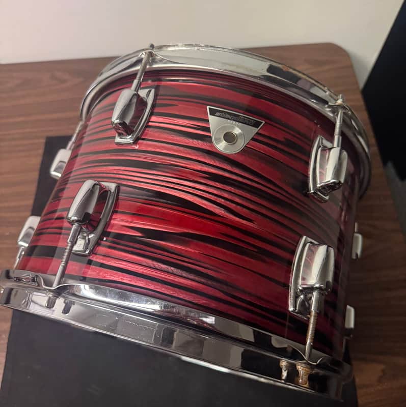 Ludwig S-120 Standard Series 9x13" Mounted Tom 1969 - 1974 - Ruby Strata image 1