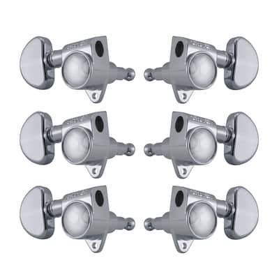 Genuine Grover 102-18C Rotomatic 18:1 3x3 tuners, Chrome image 1
