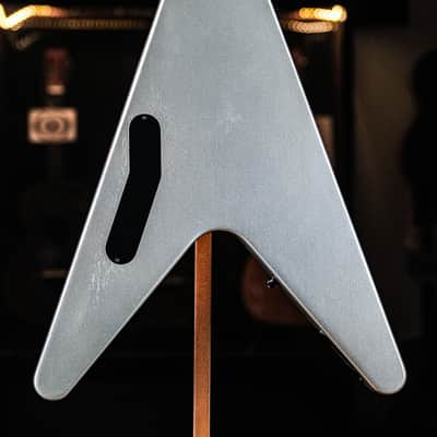 2022 Gibson Dave Mustaine Flying V EXP silver metallic image 15