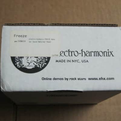 lightly handled Electro Harmonix EMPTY CARDBOARD BOX, print-out copy Owner's Manual, & bubble wrap ONLY for FREEZE Sound Retainer (NO pedal, NO power supply, NO warranty / registration paperwork) 2010s (specifically from 2014) image 18