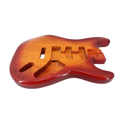 Stratocaster Style Electric Guitar SSH Body, Mahogany Glossy image 4