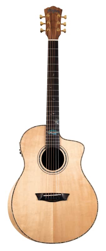 Washburn Allure SC56S Bella Tono Studio Cutaway Acoustic Electric Guitar. Gloss Natural BTSC56SCE-D-U image 1