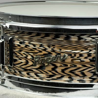 Rogers 5x14" Luxor Cleveland-Era Snare Drum - Black Onyx #7517 image 4