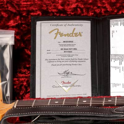Fender Custom Shop 1969 Stratocaster Heavy Relic Guitar - Aged Vintage White - CHUCKSCLUSIVE - #R111533 image 16