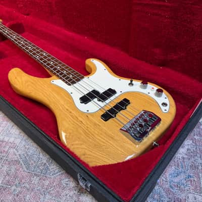1989 Fender USA Longhorn Precision Bass Plus in Natural image 9