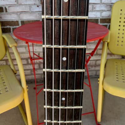 2020 Harmony USA Silhouette Limited Edition Flame Maple Top - Transparent Brown + New GATOR Transit GT bag image 7