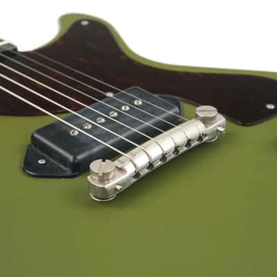 Eastman Guitars SB55DC/TV Limited-Edition Electric Guitar in Olive Green w/ Case image 3