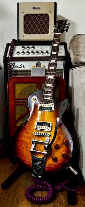 Gibson Les Paul Studio Deluxe 2010 - Sunburst New Bigsby B7 Vibramate
