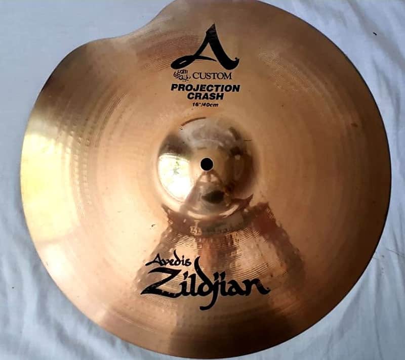 Zildjian 16" A Custom Projection Crash Cymbal 1996 - Present REPAIRED Good - Brilliant image 1