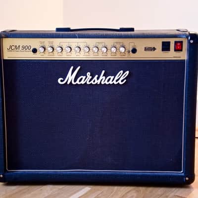 Marshall JCM 900 Model 4102 100-Watt Hi Gain Dual Reverb 2x12 Combo 1994 Black & Gold image 2
