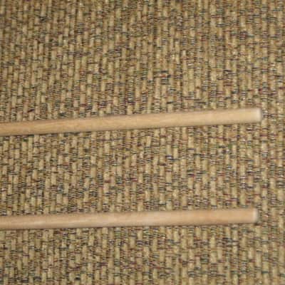 ONE pair new old stock (with packaging) Malletech NR36B Xylo/Bell Mallets - Natural Rubber, Very Hard, 1 & 1/8" Round Black Heads // Birch Handles (from around 2019) Made in USA image 21
