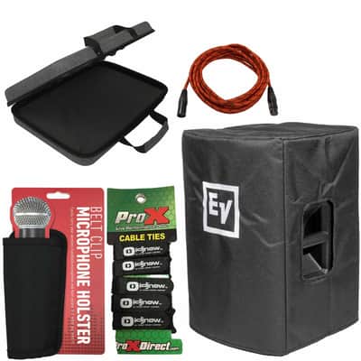 Electro Voice ETX-15P Padded Speaker Covers + Storage Case + Cable image 17