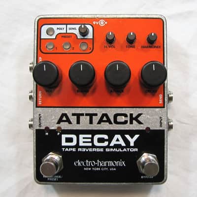 Used Electro-Harmonix EHX Attack Decay Tape Reverse Simulator Guitar Pedal!! image 1