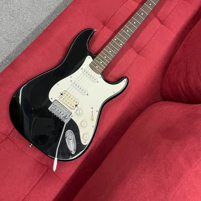 Starcaster by Fender Strat Electric Guitar - Black image 1